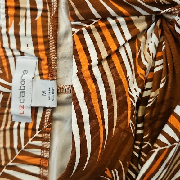 Liz Claiborne Tropical Print Midi Skirt size M - Picture 9 of 10